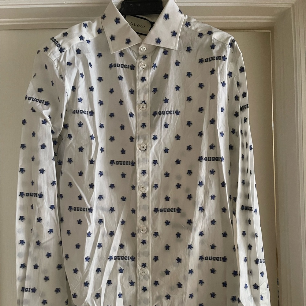 Gucci Logo Star Print Men shirt